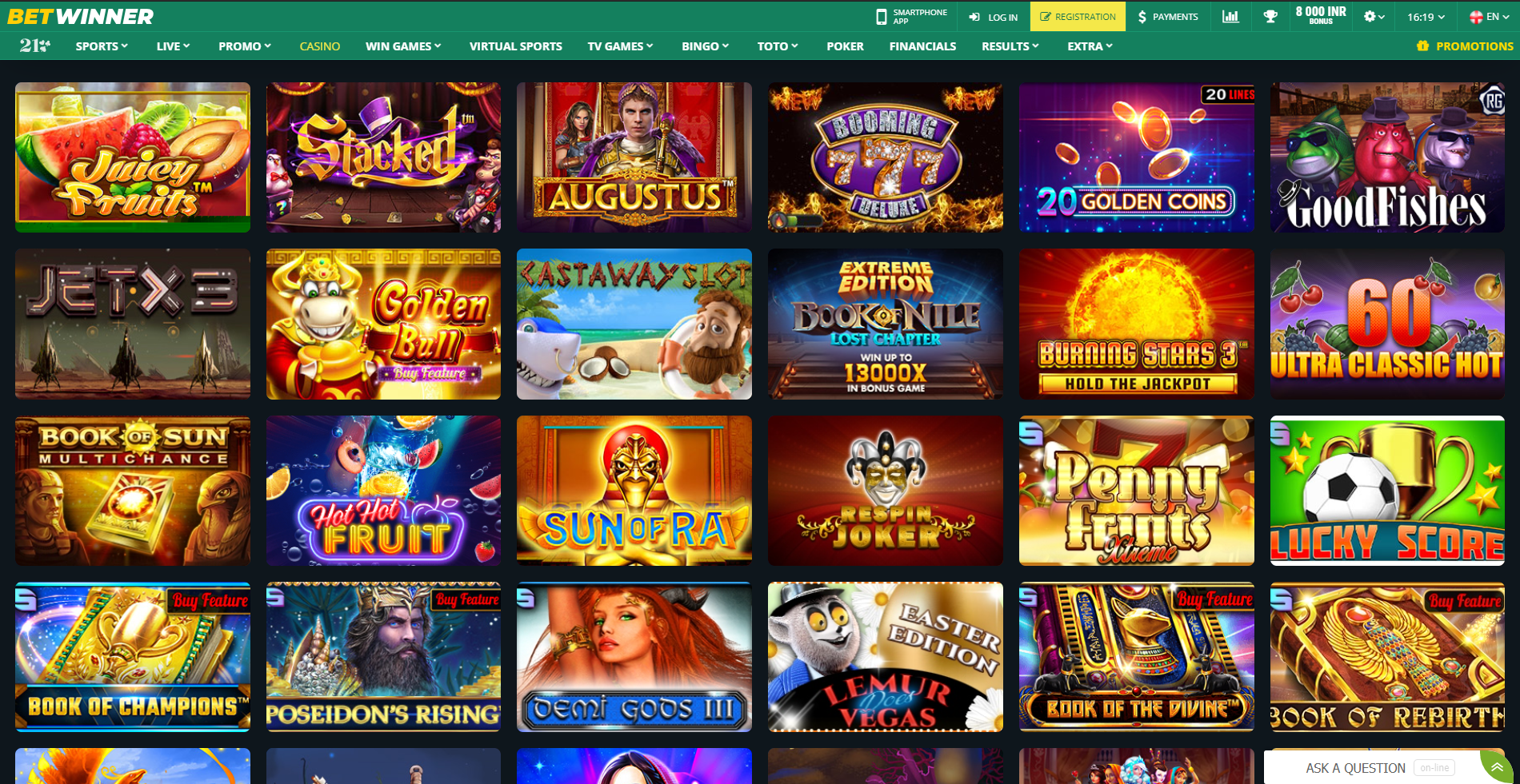 Betwinner online casino