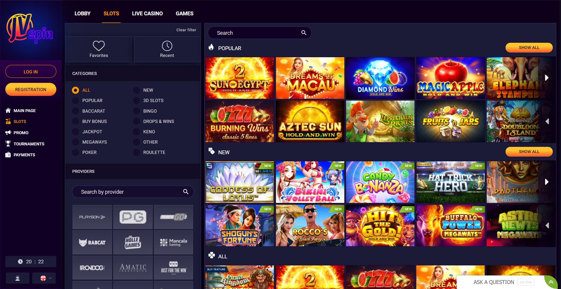 JV Spin Casino india