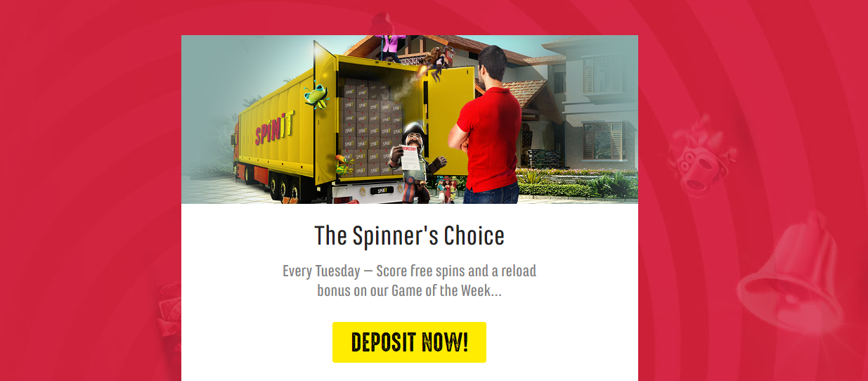 "The Spinner's Choice" bonus at Spinit