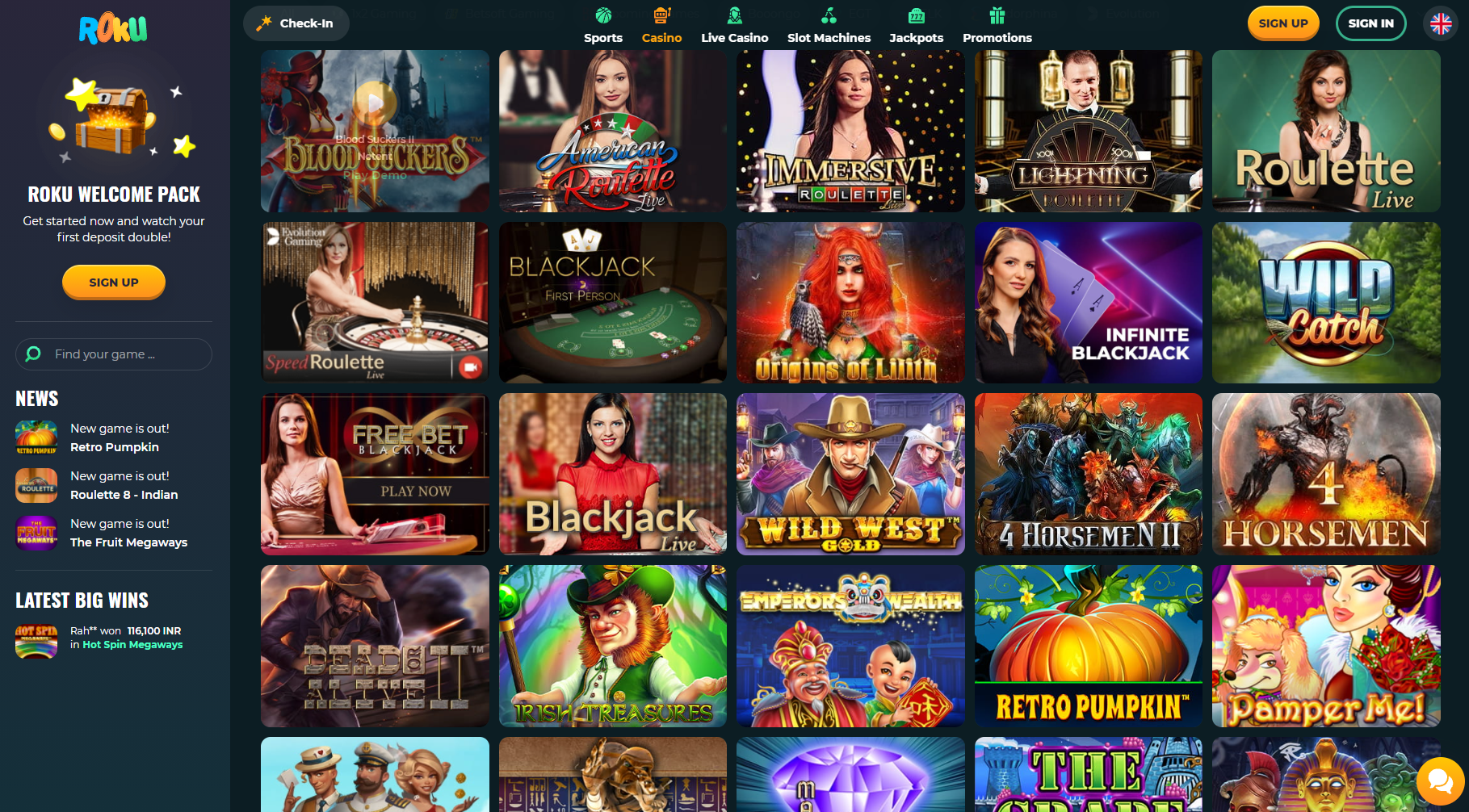 Roku Casino India