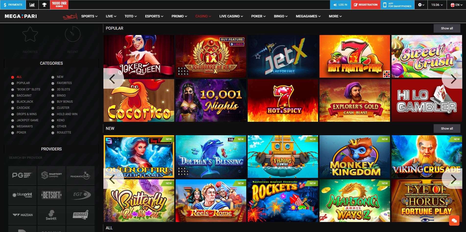 Megapari Casino Review